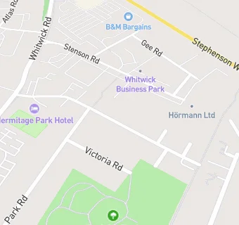 map for Coalville Nursing Home