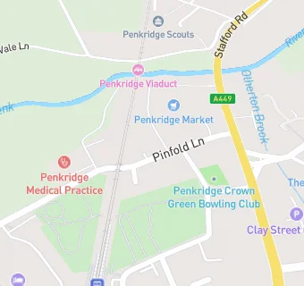 map for Penkridge Medical Practice