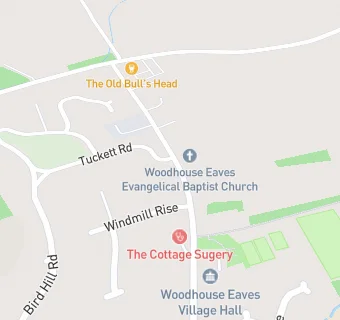 map for The Cottage Surgery