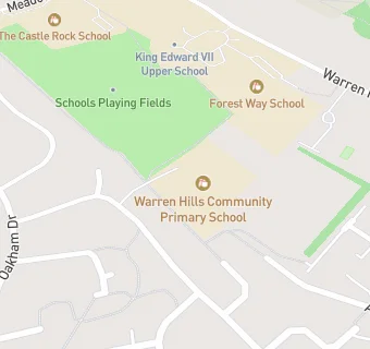 map for Warren Hills Community Primary School