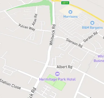 map for Whitwick Road Surgery