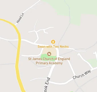 map for St James CofE (VC) Primary School