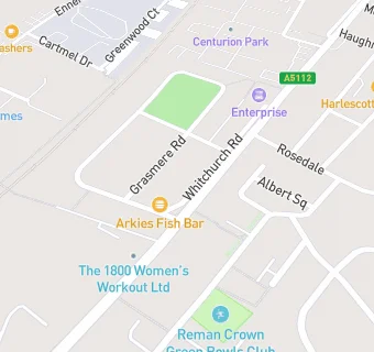 map for Arki's Fish Bar