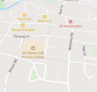 map for Mellors Catering Services @ All Saints C Of E Primary School