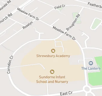 map for Sundorne School and Sports College