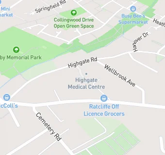 map for Highgate Surgery