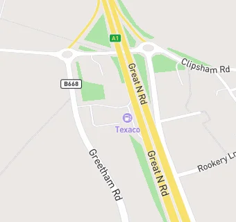 map for Ram Jam Service Station