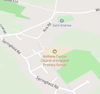 map for Anthony Curton CofE Primary School