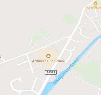 map for Arddleen C.P. School