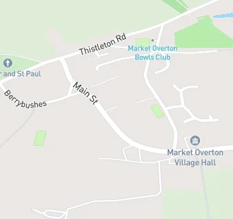 map for Market Overton Village Hall