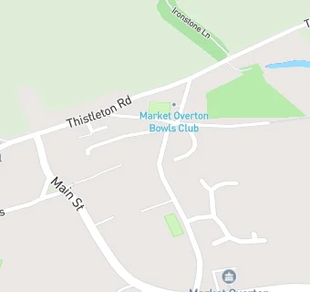 map for Market Overton Bowls Club