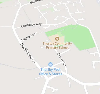 map for Thurlby County Primary School