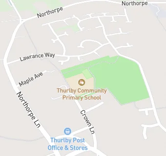 map for Thurlby Community Primary Academy