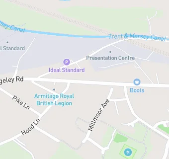 map for Armitage & District Royal British Legion