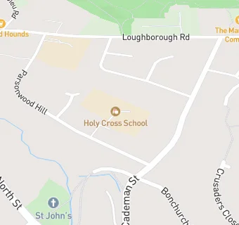 map for Holy Cross Catholic Primary School, Whitwick, Leicestershire