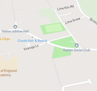 map for Gayton Jubilee Hall Foodbank \& Lunch Club