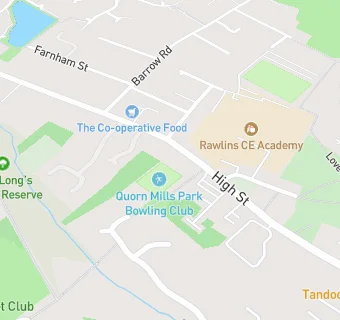 map for Quorn Mills Park Bowling Club