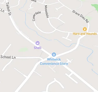 map for Whitwick Convenience Store