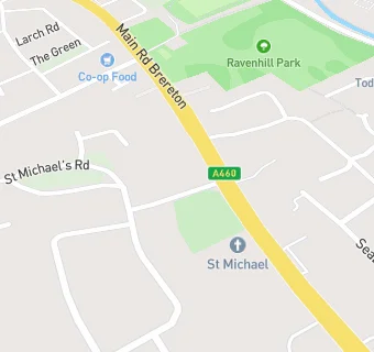 map for St Michael's Fish Bar