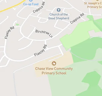 map for Flaxley Primary School