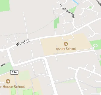 map for Ashby School