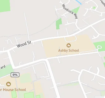 map for Ashby School