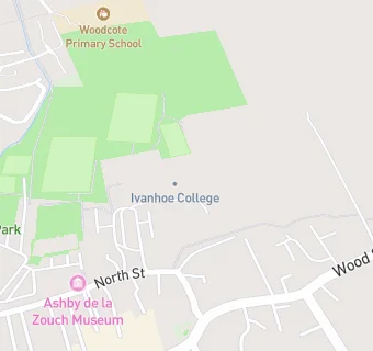 map for Ivanhoe College Ashby-De-La-Zouch