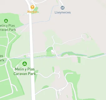 map for Trawsdir Caravan Park