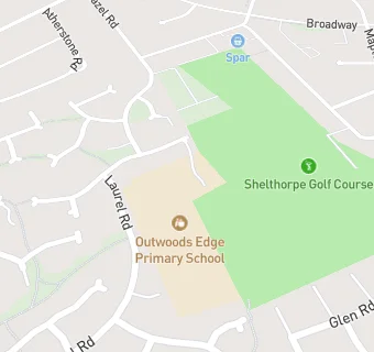 map for Outwoods Edge Primary School