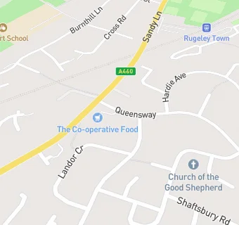 map for Bas`s Peartree Chippy