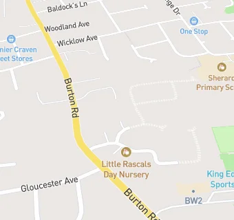 map for Little Rascals Day Nursery