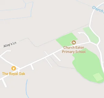 map for Church Eaton Primary School