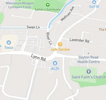 map for King's Lynn Tandoori