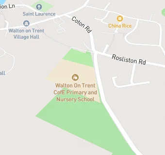 map for Walton On Trent CofE Primary and Nursery School