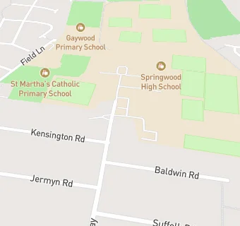 map for Springwood High School Academy Trust (South)