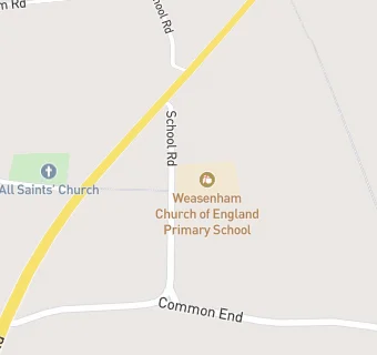 map for Weasenham Church of England Primary School