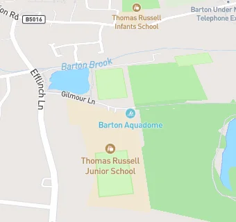 map for Thomas Russell Junior School