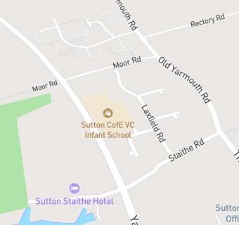 map for Sutton CofE VC Infant School