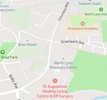 map for St Augustine's Healthy Living Centre