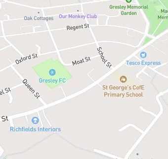 map for St. Georges C Of E Primary Sch