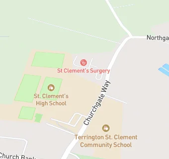 map for St Clement's High School