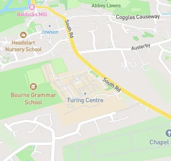 map for Bourne Grammar School