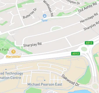 map for Harvester Restaurant