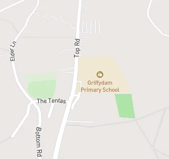 map for Griffydam Primary School