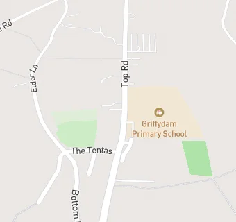 map for Griffydam County Primary School