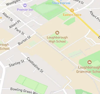 map for Loughborough Endowed Schools Nursery