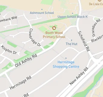 map for Booth Wood Primary School