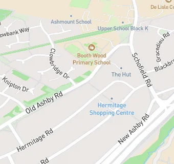 map for Breakfast Club & After School Club, Booth Wood Primary School