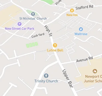 map for Pop In Newport (Shropshire) Foodbank