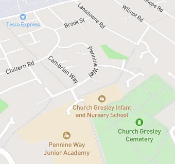 map for Pennine Way Academy